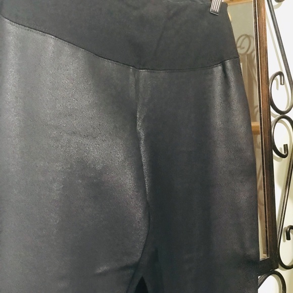 Black Faux Leather Leggings - Picture 4 of 8